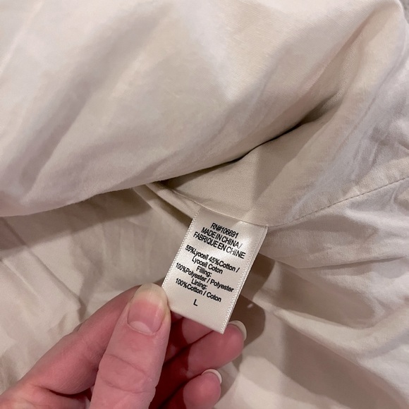 On the Road Cream Color Quilted Jacket size L - Picture 4 of 6